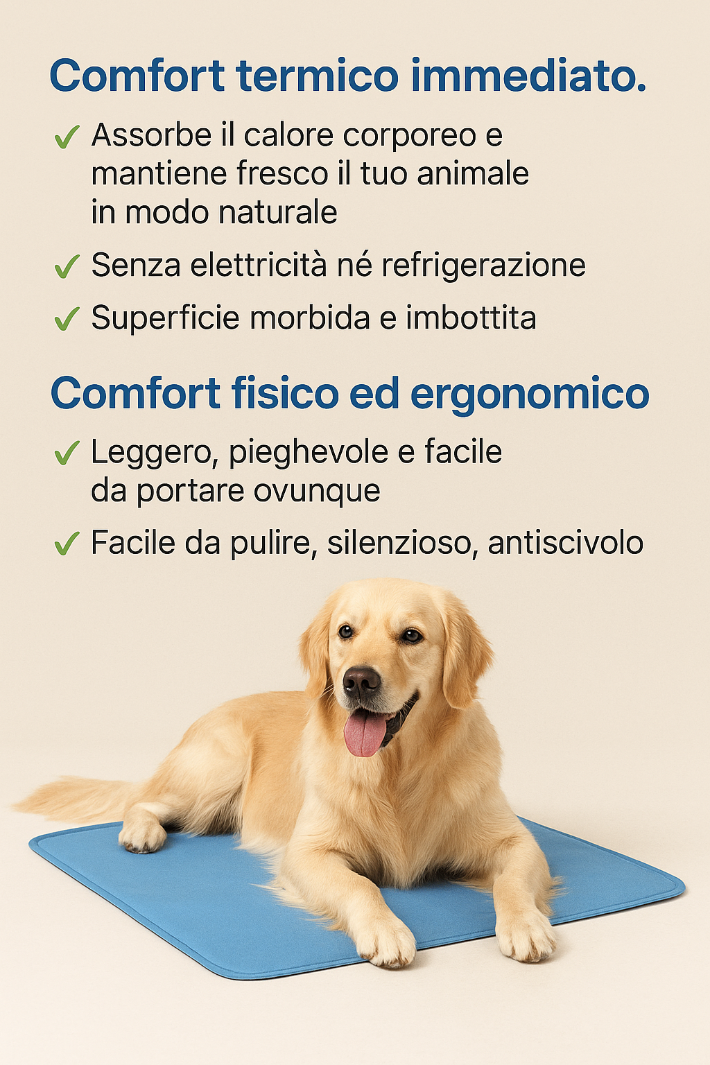 Tappetino rinfrescante per animali domestici: il massimo comfort estivo