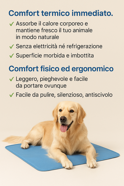 Tappetino rinfrescante per animali domestici: il massimo comfort estivo 